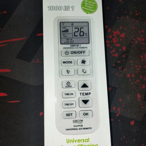 Air-condition remote control like new, very large buttons