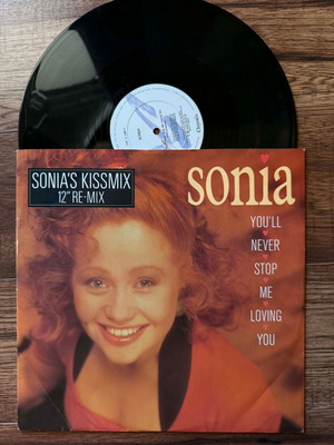 Sonia You'll Never Stop Me Loving You 12'' maxi single used