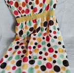 Maxi dress abiye strapless muslin like new, size L multicolor