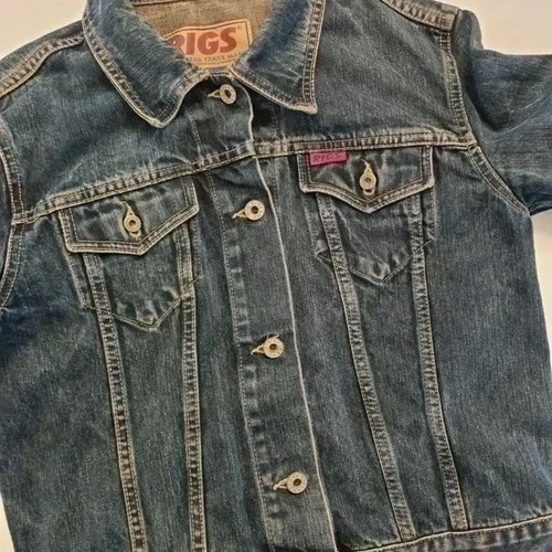 RIGS Vintage Denim Jacket L Like New Dark Blue