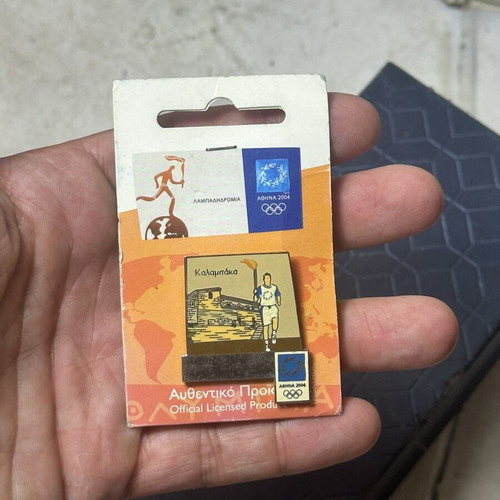 Athens 2004 Olympic Games Pin used, Torch Relay Kalampaka