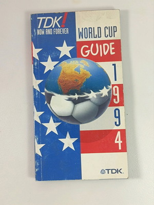 World Cup USA 1994 Greek guide booklet used TDK