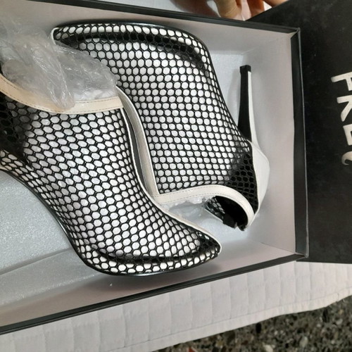 Keep Fred women's shoes new, mesh sandals with 11cm heel