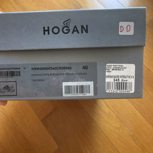 Hogan Interactive H sneakers with strass, size 40, black