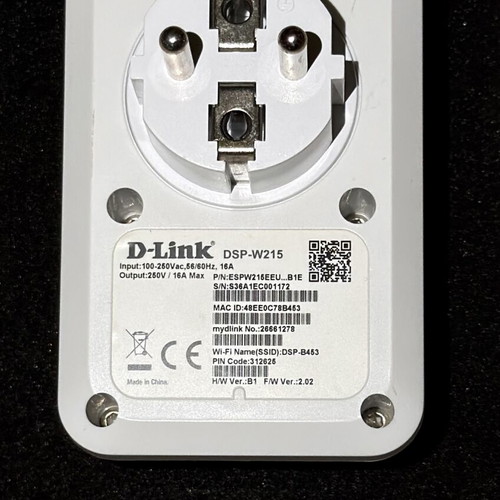 Smart WiFi Plug Mydilink Home DSP-W125 used with overheat protection