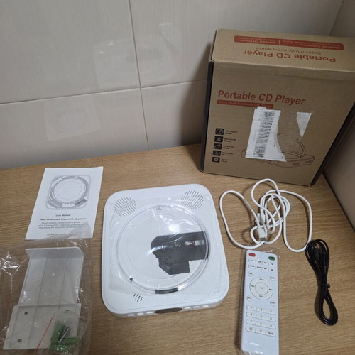 Wall CD Player with Bluetooth, FM Radio, USB/AUX, Remote and Stand new