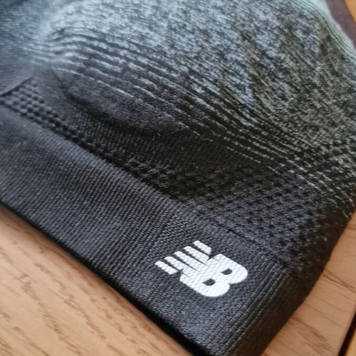 New Balance Seamless Medium-Impact Sports Bra Blue Black Size M New