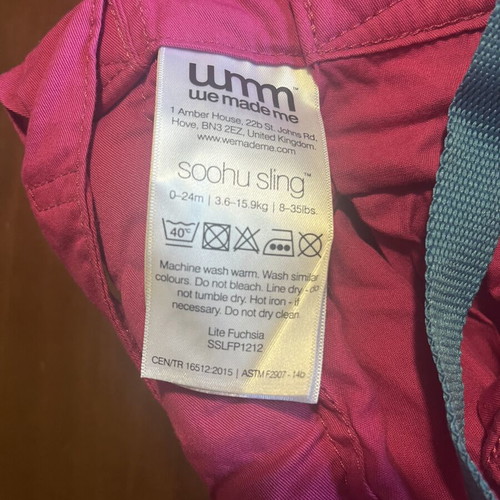 5-in-1 baby sling, fuchsia
