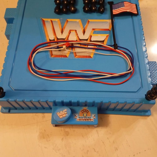 WWF Official Wrestling Ring vintage Hasbro 1990-91 used collectible