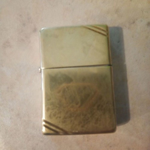Zippo used brass lighter