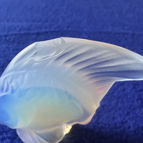 Lalique Crystal Fish used, satin glass decorative collectible