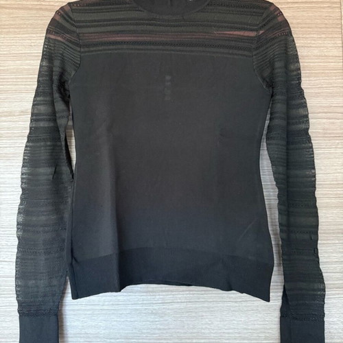 Karl Lagerfeld knitted blouse like new, black, size S