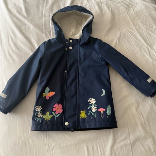 Marks & Spencer waterproof jacket for girl 4-5 years like new, blue