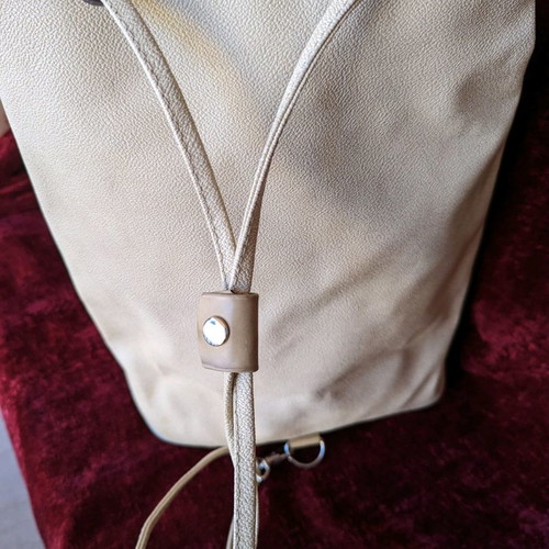 Rollini large backpack beige synthetic leather like new