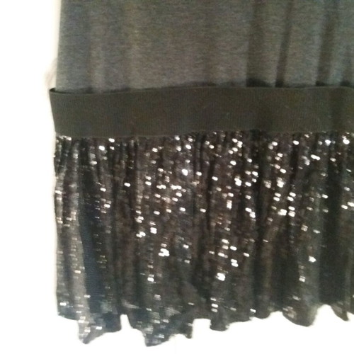 Dress M with elastic band and sequin skirt, new, black