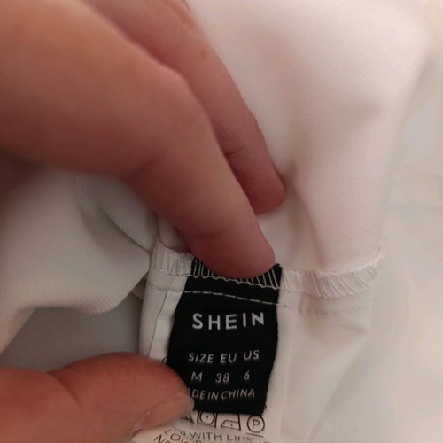 Shein blouse shirt size M white like new
