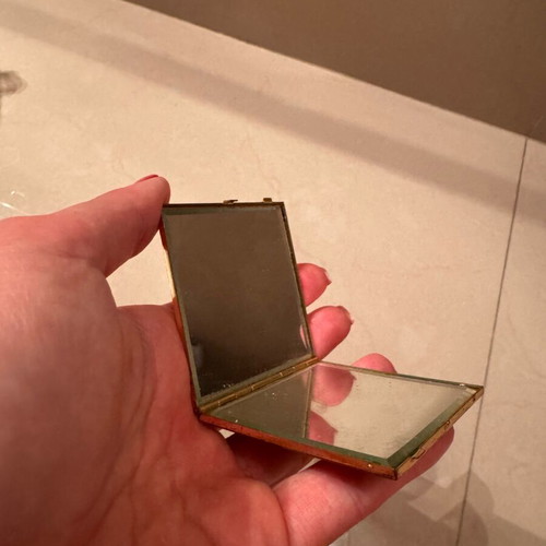 Vintage Stratton powder compact mirror like new 6x6 cm
