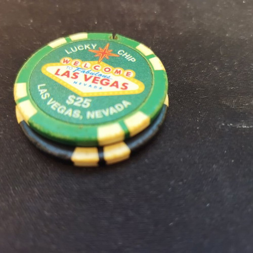 Fabulous Las Vegas Casino Chips used, souvenir set