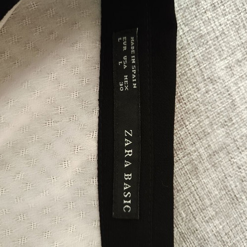 Zara chiffon women's shirt size L like new, pink and black