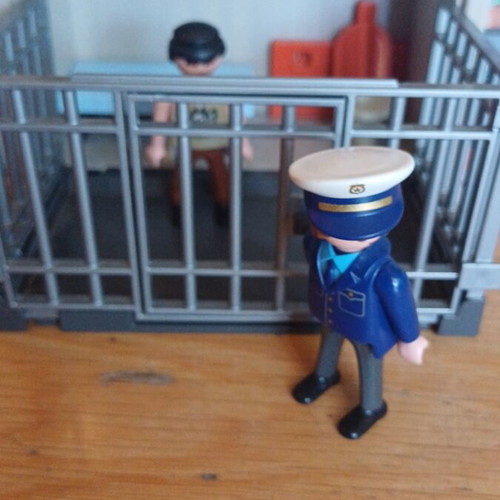 Game Box Police Station Playmobil used