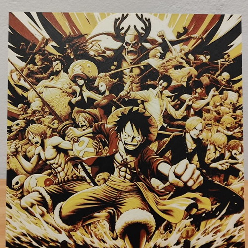 One Piece Hueforge 3D printed embossed portrait new