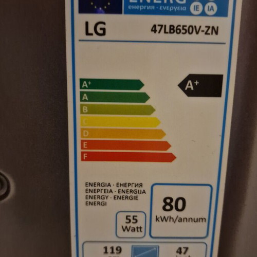 LG Smart TV 47" Full HD 47LB650V