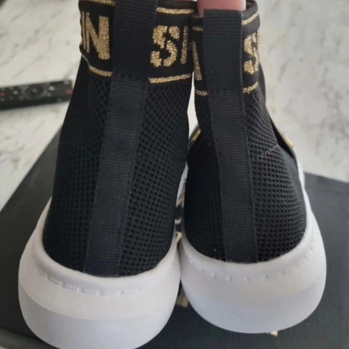 Philipp Plein Sport Sock Sneakers New Black with Gold Details