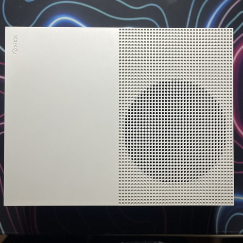 Xbox One S 500GB SSD used, with power cable and vertical stand, no controller