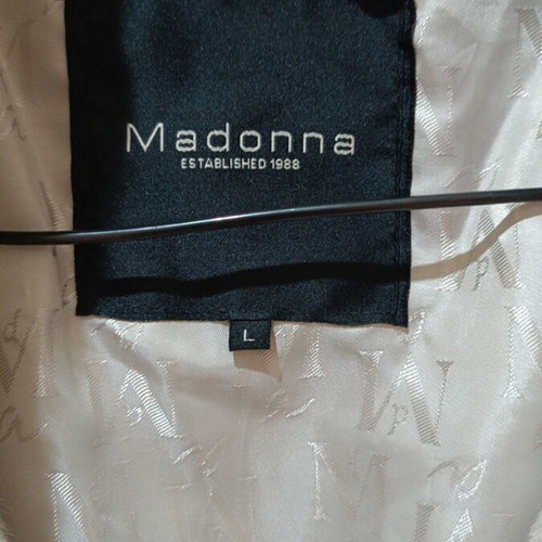 Madonna fur vest ecru used, size L