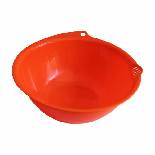 Plastic bowl with strainer 24x9cm new, various colors