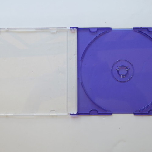 CD/DVD slim case single new, purple