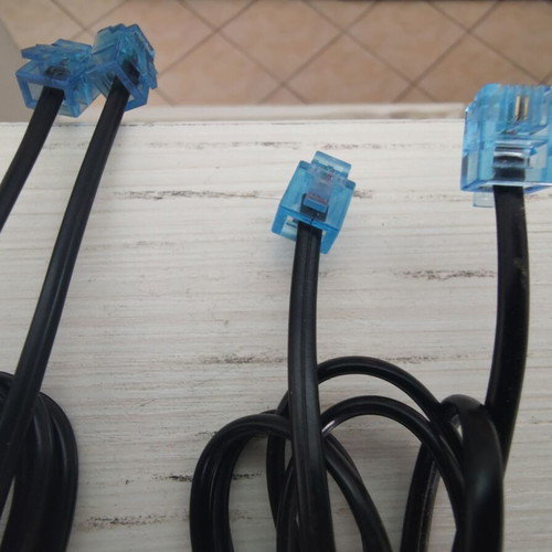 RJ11 cables new, pack of 10 for telephones and routers