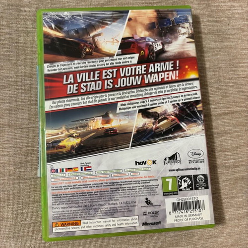 Split Second Velocity Xbox 360 PAL used, complete