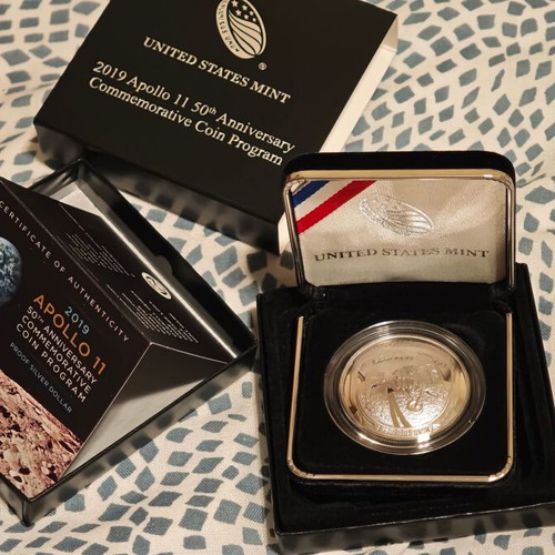 USA Silver Dollar 2019 Apollo 11 50th Anniversary Commemorative Coin