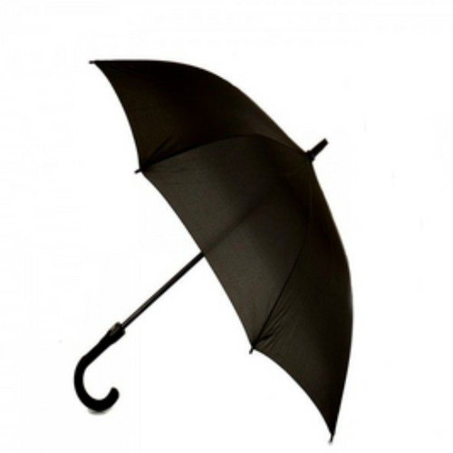Black umbrella with cane new, 82cm diameter 105cm