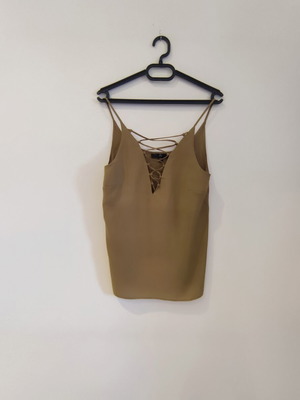 Missguided Top lime color new, size S