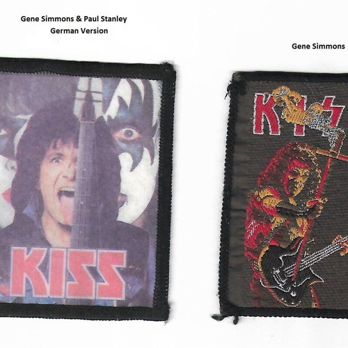 KISS Gene German Version Woven Patch Set New