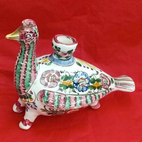 Skyros old handmade ceramic candle holder