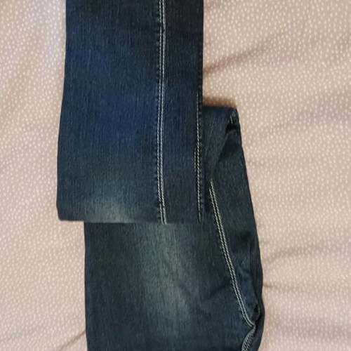 Elastic jeans size M like new, blue with adjustable waist