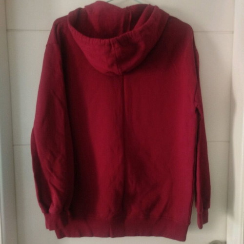 Body Move cotton sports hoodie jacket new, size medium, burgundy