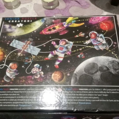Puzzle Journey to the Solar System like new, 2 puzzles of 70 pieces