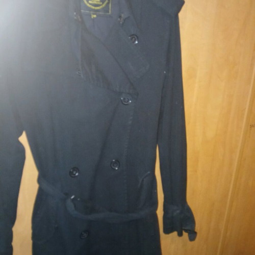 Aggressive trench coat like new, women's blue, denim autumn
