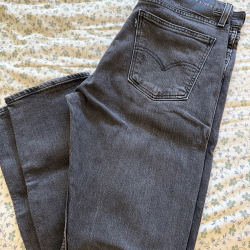 Levi's Line 8 Slim Fit Jeans used, gray with fading, size 33x32