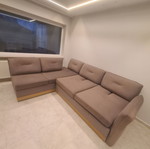 Corner sofa like new 300x210 cm with storage and bed function