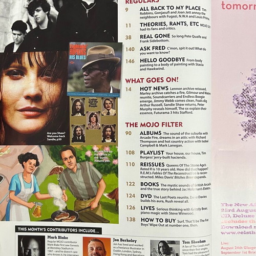 Mojo Magazine used, September 2010 without CD