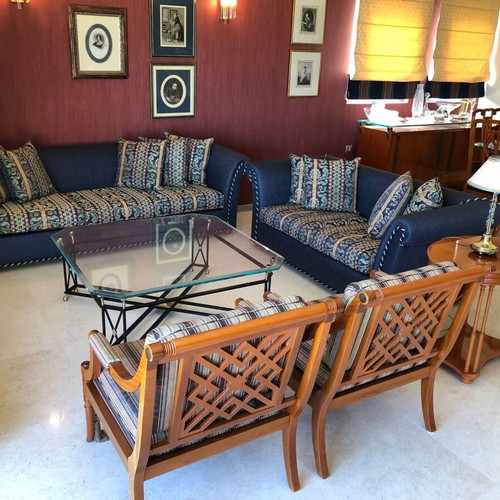Living room set used with sofas, tables and armchairs