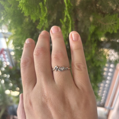 Pandora Mum Ring new, silver, size 56