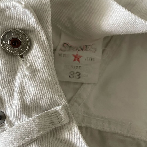 Vintage World Stones jeans like new, white, size L