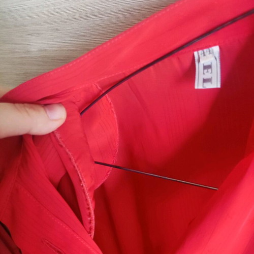 Shirt with transparency like new, coral color, size L