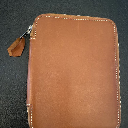 Hermès soft leather wallet agenda, brown